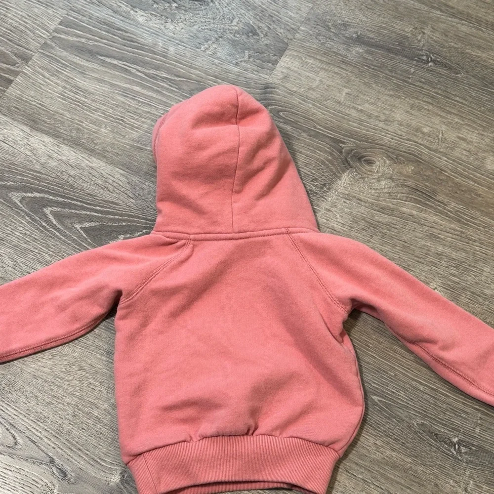 POLO RALPH LAUREN Baby Pink Hoodie Pony Embroidered Logo Girls 3 - Picture 3 of 6
